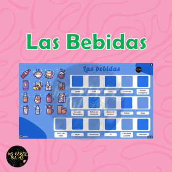 Preview of Las Bebidas - Interactive vocab