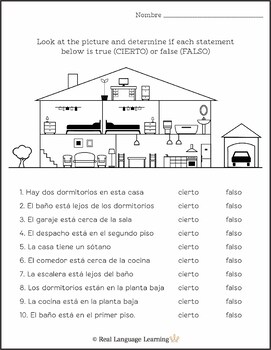 Describing Houses and Apartments - Spanish Dialogues in PDF - Spanish  Learning Lab