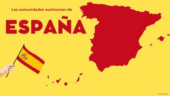 Preview of Las Comunidades de España (Regions of Spain) Slide Presentation-Spanish/English