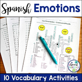Las Emociones (Emotions) Spanish Vocabulary Activities