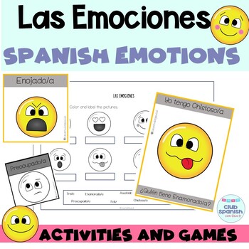 Las Emociones Spanish Emotions Activities and Games Actividades y Juegos