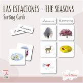 Las Estaciones - The Seasons Vocabulary & Sorting Cards (Spanish)