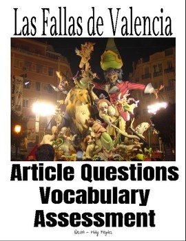 Preview of Las Fallas de Valencia - Comprehension Extension Pack with slides