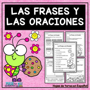 Preview of Las Frases y las Oraciones - Spanish Worksheets