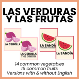 Fruit & Vegetables Posters in Spanish BUNDLE | Las Frutas 