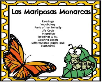 Preview of Las Mariposas Monarcas Butterflies Spanish