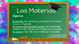 Las Materias - School Subjects - Kami, TPT Easel, printabl