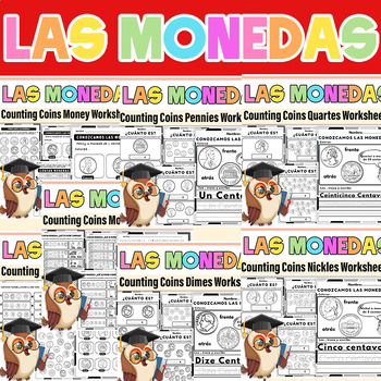 Preview of Las Monedas | Counting Coins Money in Spanish | Cuenta Las Monedas
