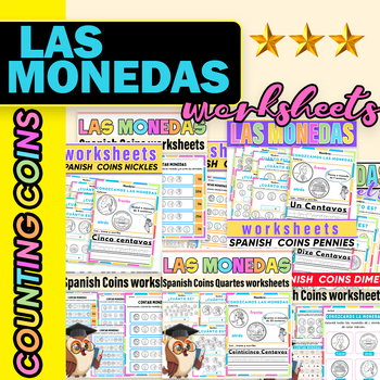 Preview of Las Monedas | Counting Coins Money in Spanish |Cuenta Las Monedas Bundle