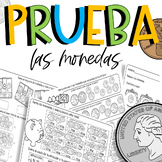 Las Monedas in Spanish  | Pueba | Spanish test