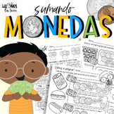 Las Monedas in Spanish  | Sumando monedas | Spanish worksheets