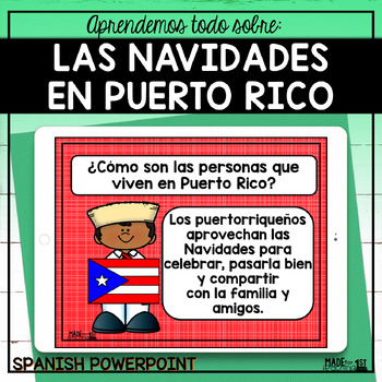 Preview of Las Navidades en Puerto Rico Spanish PowerPoint