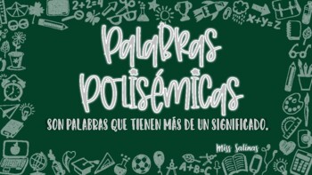 Preview of Las Palabras Polisémicas