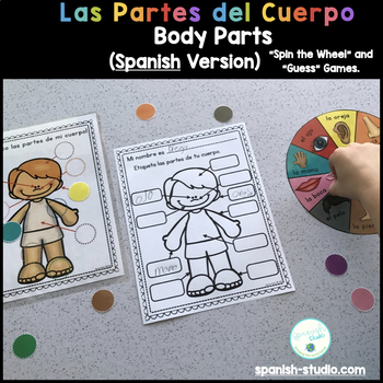 Preview of Body Parts in Spanish Games