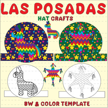 Preview of Las Posadas Crafts Hat Activities Latin America Christmas tradition Spain Crown