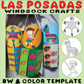 Preview of Las Posadas Crafts Windsock Activities Latin America Christmas Mexico Mobile
