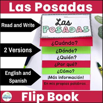 Preview of Las Posadas Activity Reading and Writing Flip Book