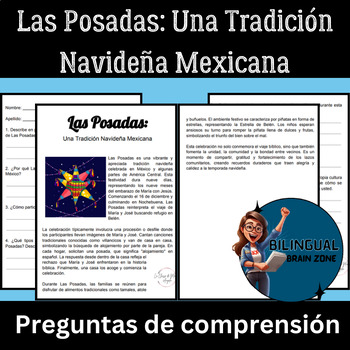 Preview of LasPosadas| Lectura y Cultura Español| Spanish Culture Reading and Comprehension