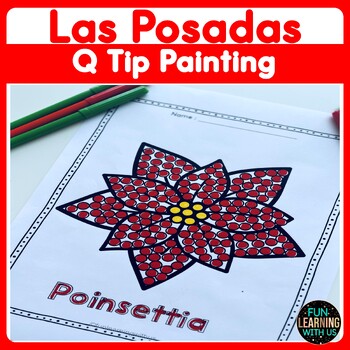 Preview of Las Posadas Q-Tip Painting Crafts | Christmas Around the World Activity