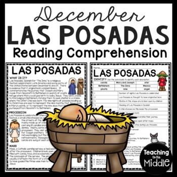 Preview of Las Posadas Reading Comprehension Worksheet Latin America Christmas