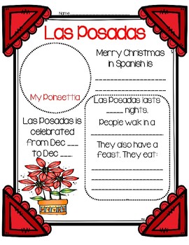 Las Posadas Worksheet by Cuckoo 4 Kinder | Teachers Pay Teachers