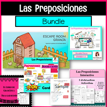 Preview of Las Preposiciones Bundle