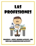 Las Profesiones: Spanish Professions Vocabulary and Readin