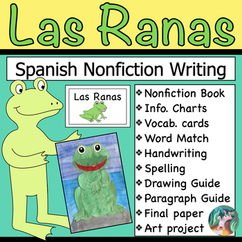 Preview of Las Ranas - Spanish Nonfiction Writing Unit