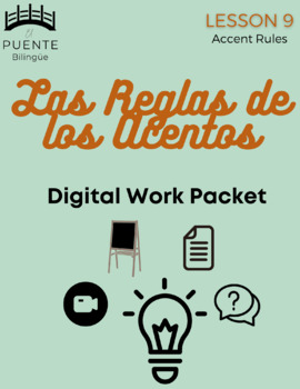 Preview of Las Reglas de los Acentos - Packet - Beginners Spanish Lesson 9