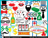 Las Vegas Props -  Clip Art Digital Files Personal Commerc