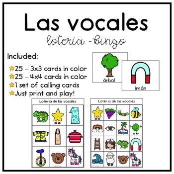 Actividades para Educación Infantil: BINGO de las vocales (lotería)