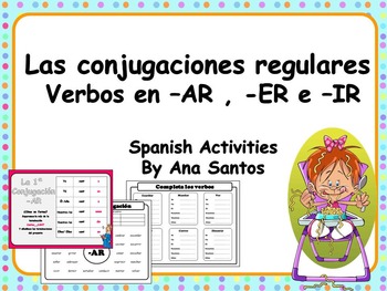 Preview of Las conjugaciones  regulares- Verbos en -AR, -ER e -IR