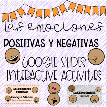 Preview of Las emociones | ¿Cómo te sientes? | Emotions in Spanish | Google Slides Activity