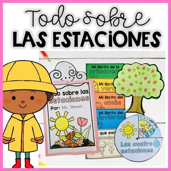 Preview of Las cuatro estaciones | The four Seasons and Weather Activities in Spanish
