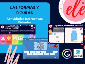 Preview of Las formas y figuras-Actividades interactivas