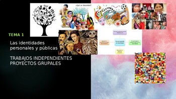 Preview of Las identidades Tema 1 TRABAJOS INDEPENDIENTESyPROYECTOS GRUPALES