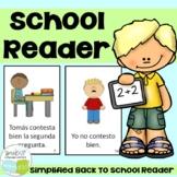 Spanish School Themed Reader | la escuela | Printable | español