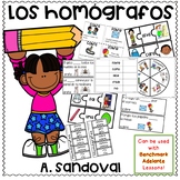Los homógrafos Homographs in Spanish- Can be used w/ Bench