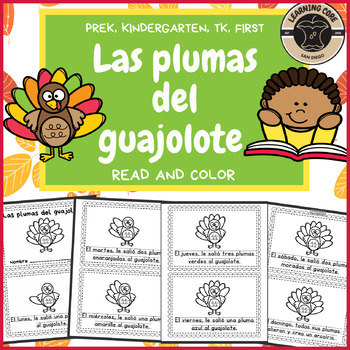 Preview of Las plumas del guajolote Pre-K, Kindergarten, First, TK Spanish Book Read
