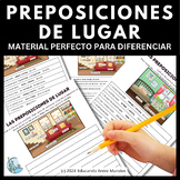 Las preposiciones de lugar Spanish prepositions of place