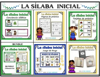 Las silabas Catalogo de recursos en español Spanish Resources Catalog