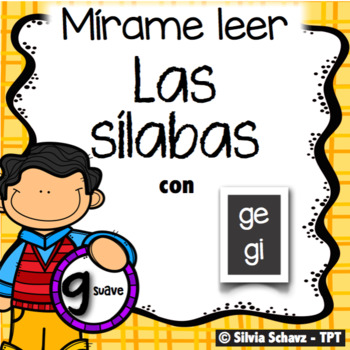 Preview of Las silabas con Gg suave ge y gi