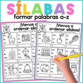 Las sílabas | ordenar palabras | Spanish syllables Worksheets