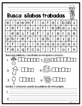 Sílabas trabadas-Fl by La Maestra Pati Bilingue | TPT