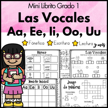 Preview of Las vocales librito de práctica Gratis