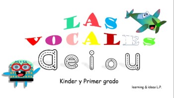 Preview of Las vocales/ the vowels in Spanish