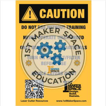 Preview of Laser Cutter Safety Label