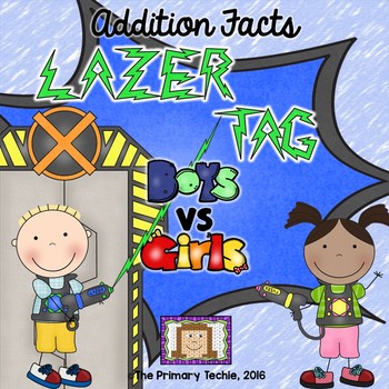 Preview of Laser Tag Addition Facts