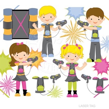 Laser tag children Stock Vector Images - Alamy