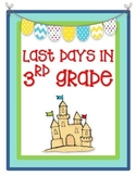 Last Days in 3rd Grade! {End of the Year Activity for Third!}